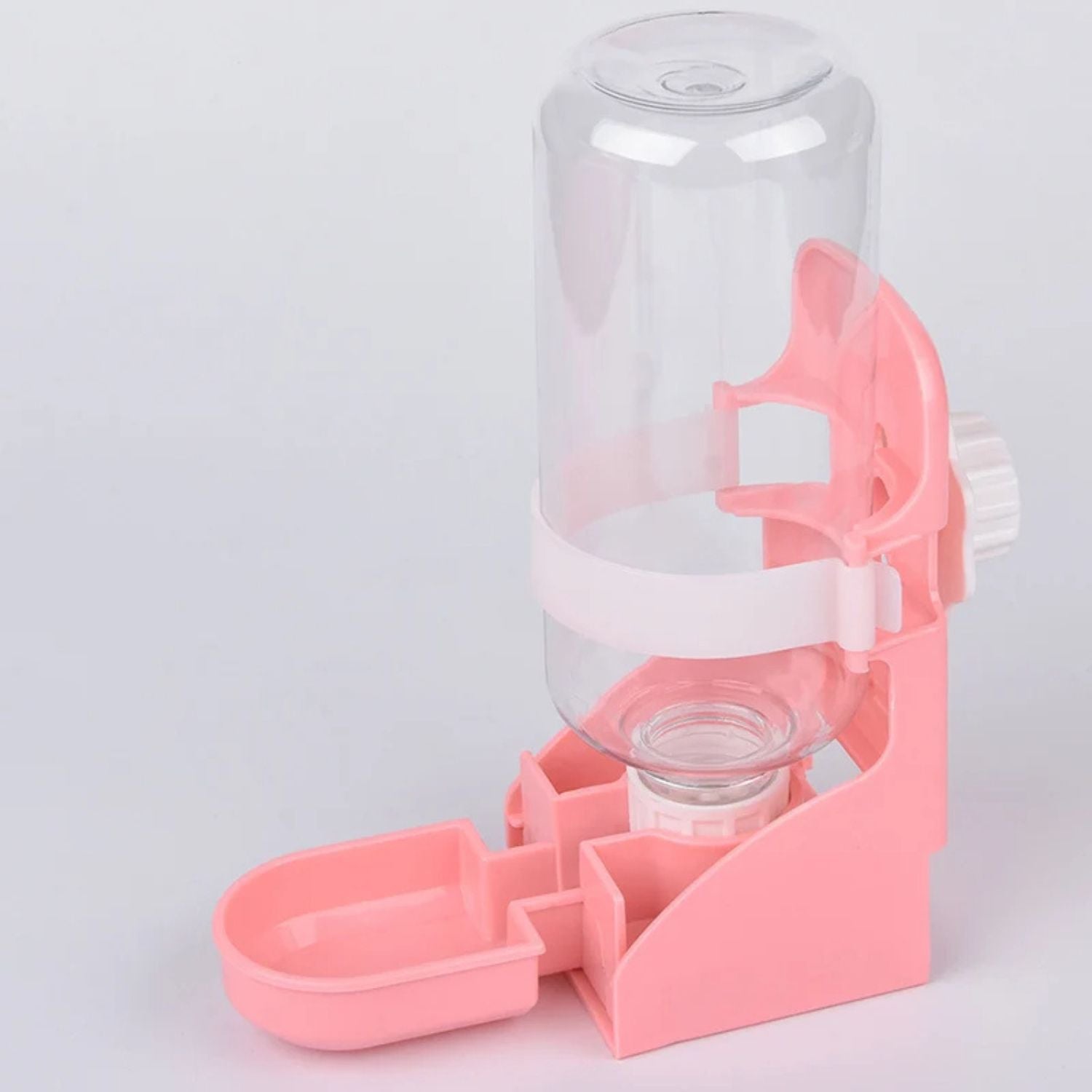 Kleine Dieren Waterbak roze dispenser voor kleine huisdieren